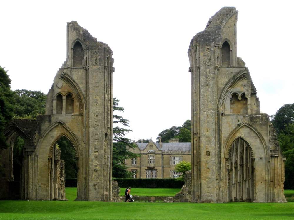 The ruins of Glastonbury Abbey